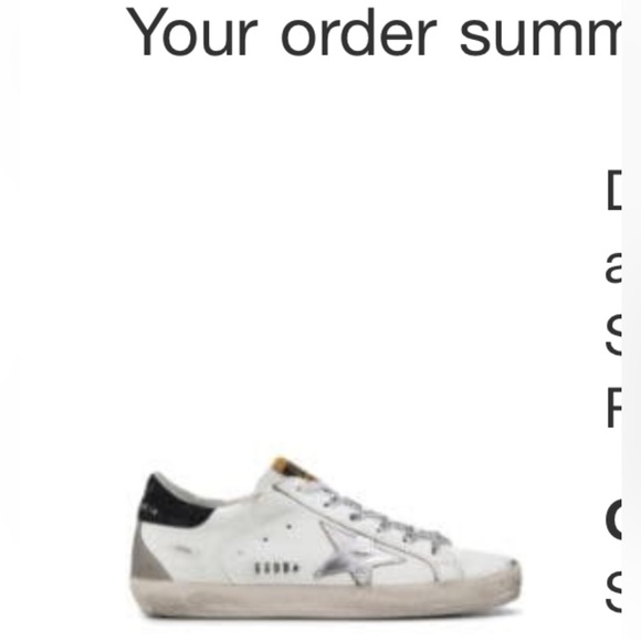 Golden Goose superstar classic white silver black size 40 - Picture 3 of 8